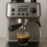 AIRMSEN Espresso Machine with Burr Grinder — In-Depth Review (2025)